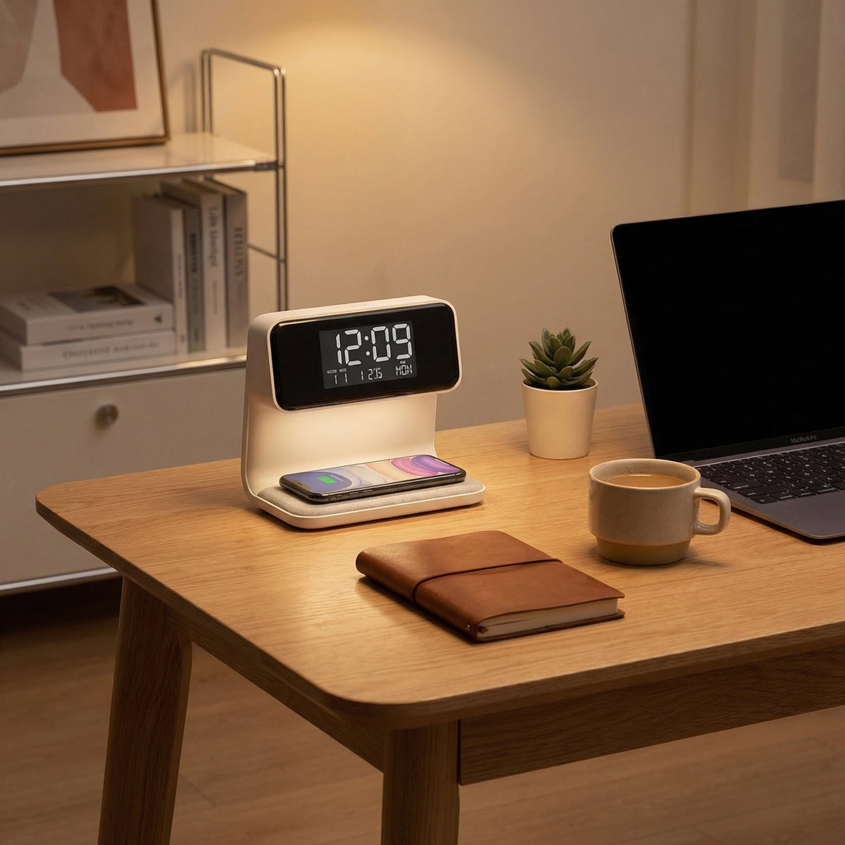 3-in-1 Smart Alarm Clock Night Light with Wireless Charging 1