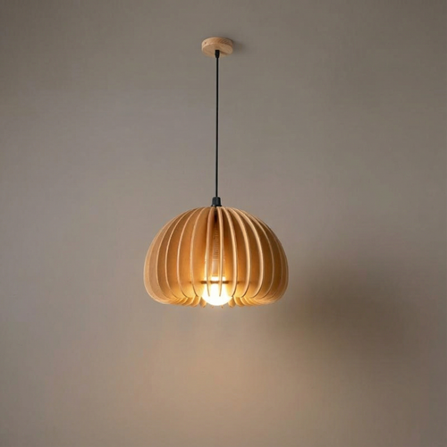 Akira Retro Wooden Pendant Light 1