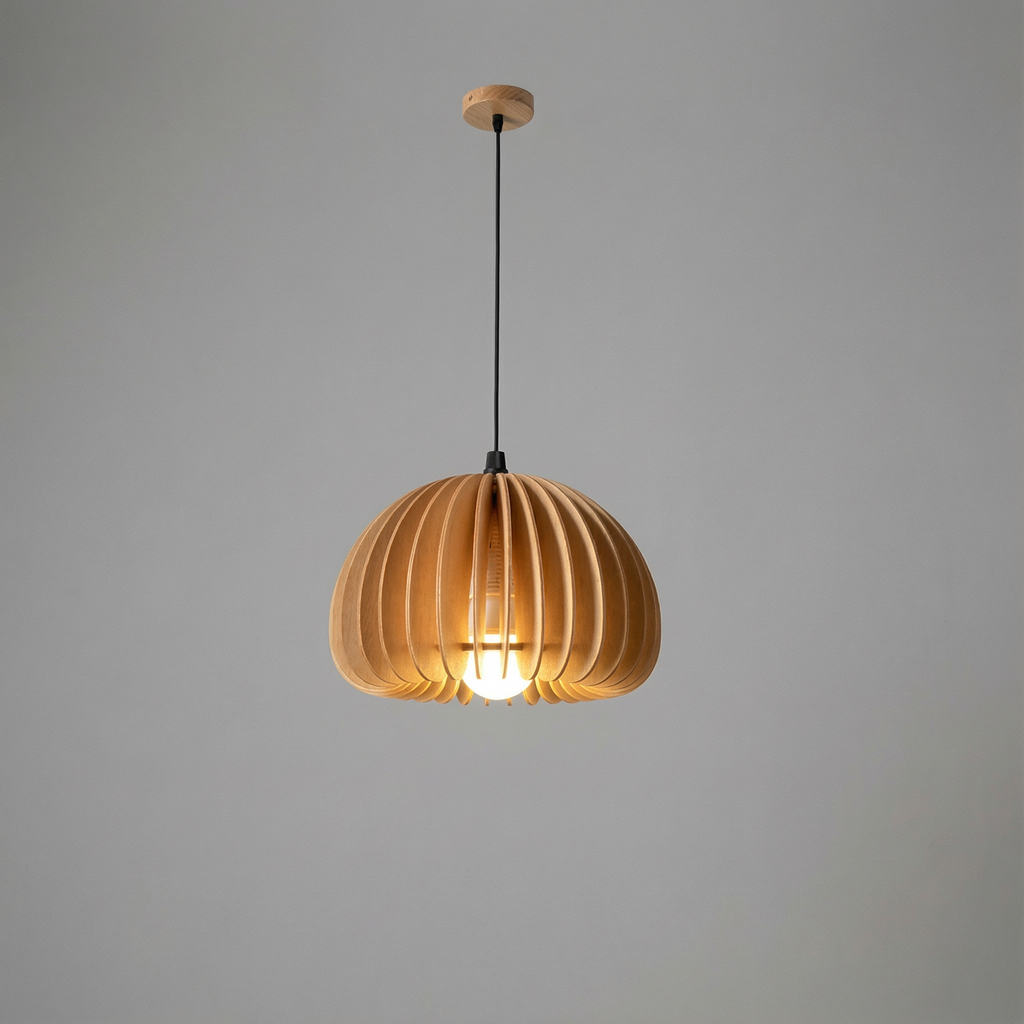 Akira Retro Wooden Pendant Light 2