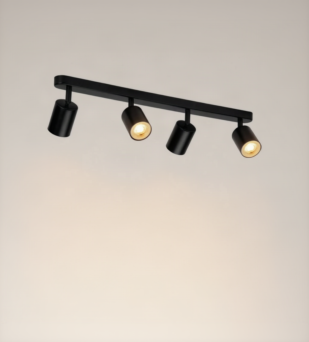 Modern 4 Light Ceiling Spotlight Bar 0