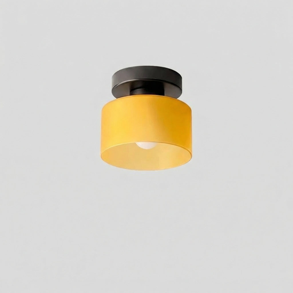 Modern Amber Glass Ceiling Light 2