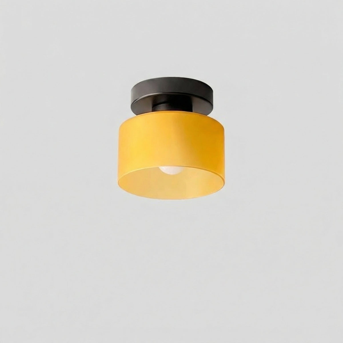 Modern Amber Glass Ceiling Light 2