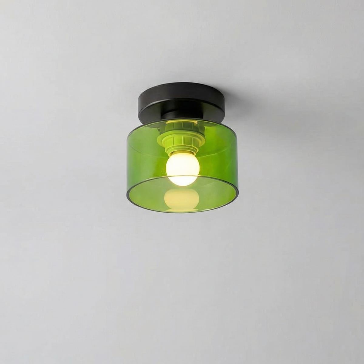 Modern Amber Glass Ceiling Light 3