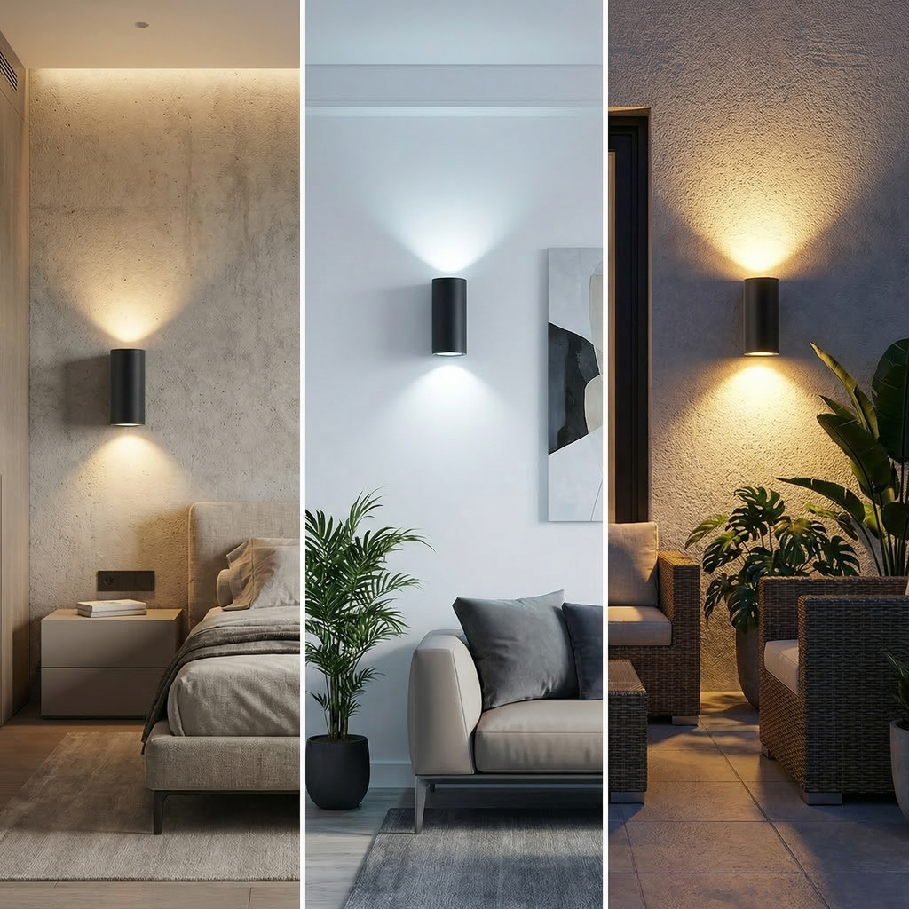 Modern Cylinder Up & Down Wall Light 2