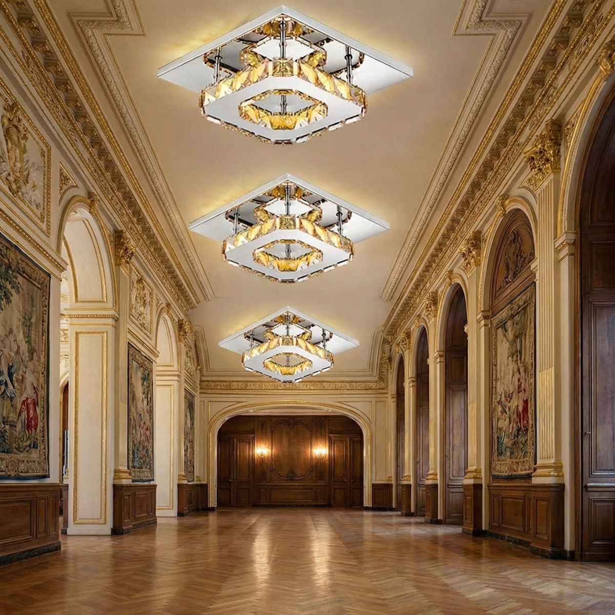 Modern LED Crystal Ceiling Light 2