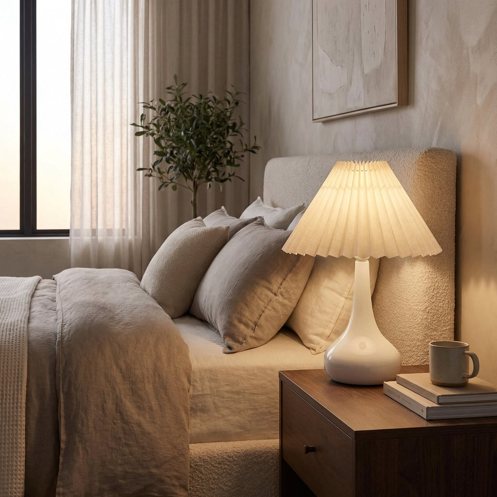 Modern Pleated Shade Table Lamp 2