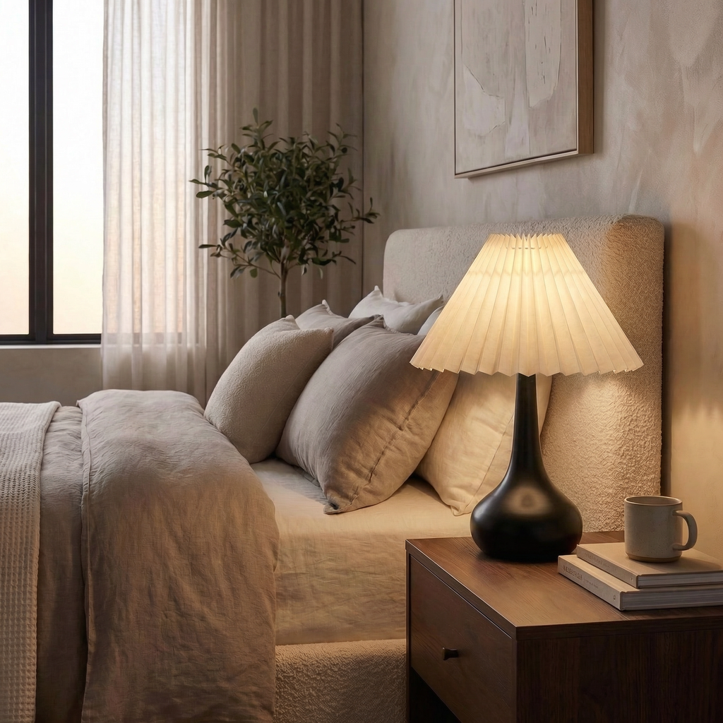 Modern Pleated Shade Table Lamp 3