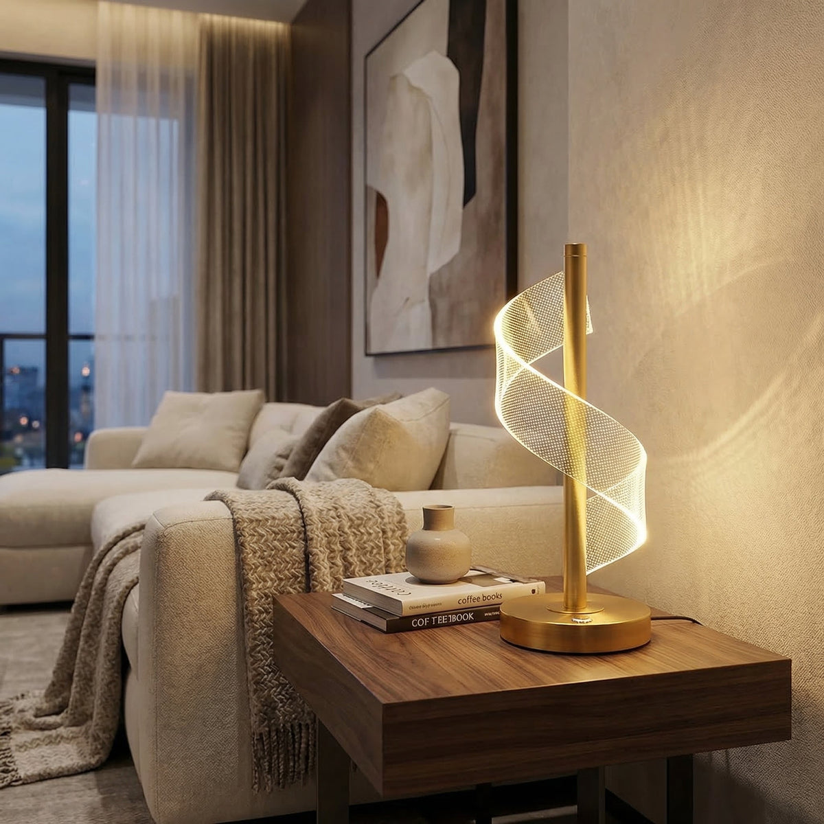 Modern Spiral LED Table Lamp 1