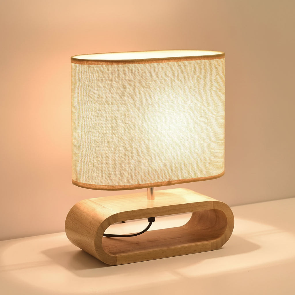 Nordic Natural Wood LED Table Lamp 0