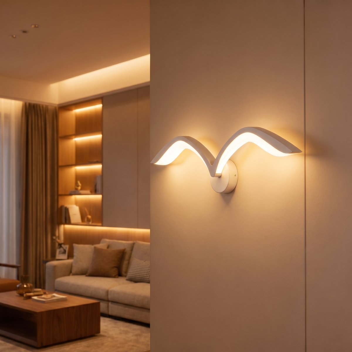 Nordic Seagull LED Wall Lamp 3