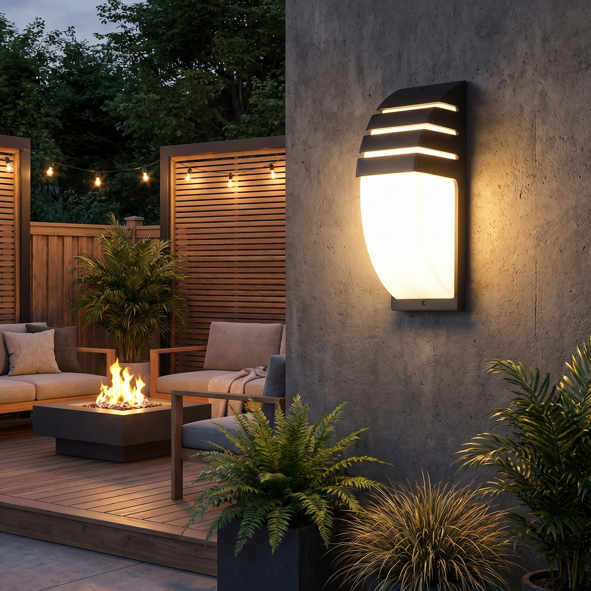 Outdoor LED Wall Light Waterproof Aluminum Garden & Porch Lamp 2