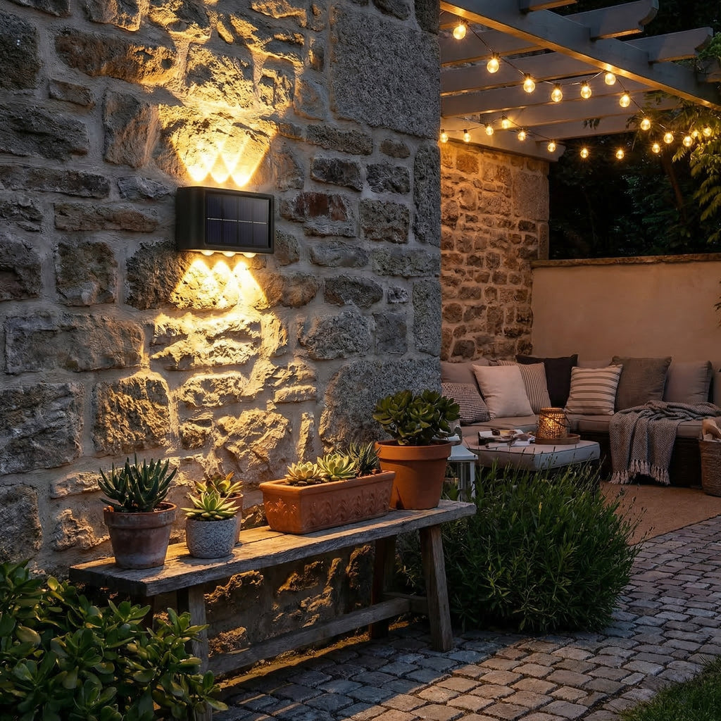 Solar Powered Outdoor Wall Light 2