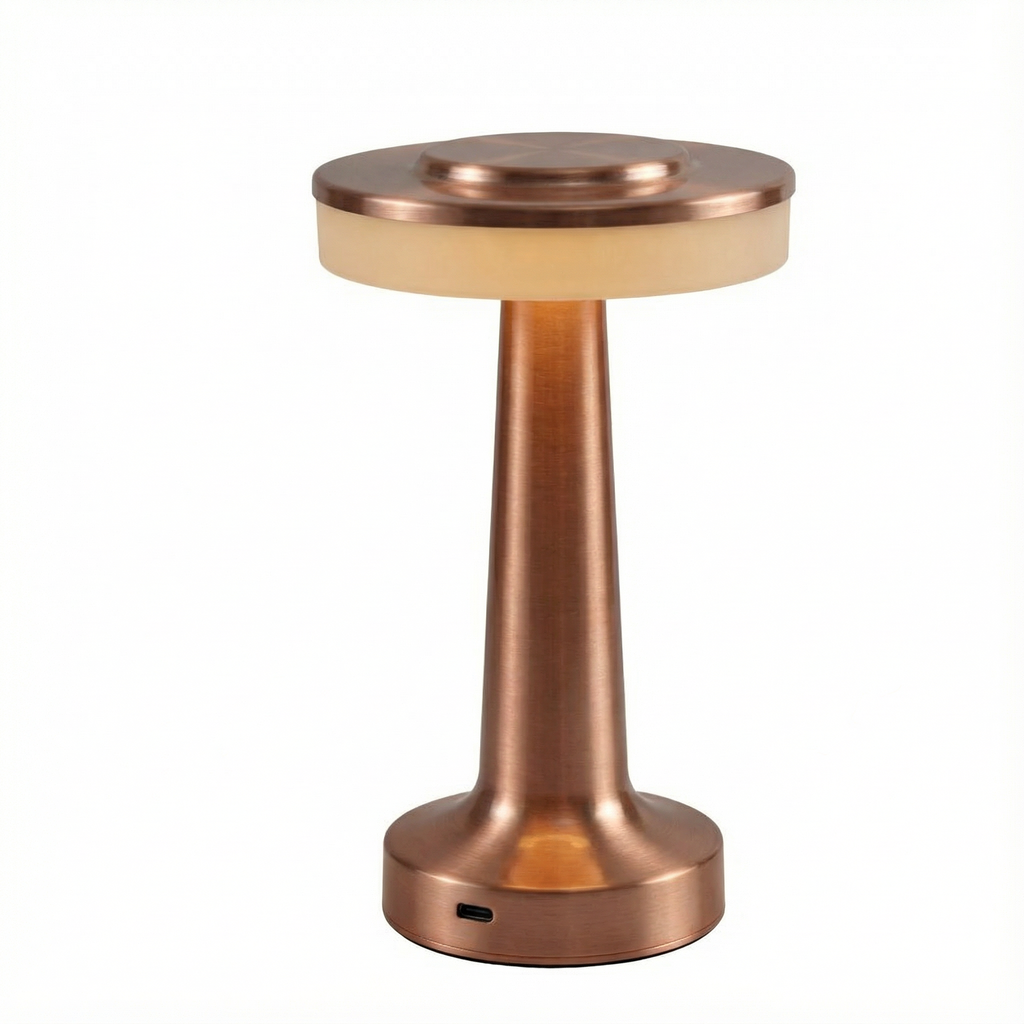 Touch-Control Rechargeable LED Table Lamp with Metal Body 4