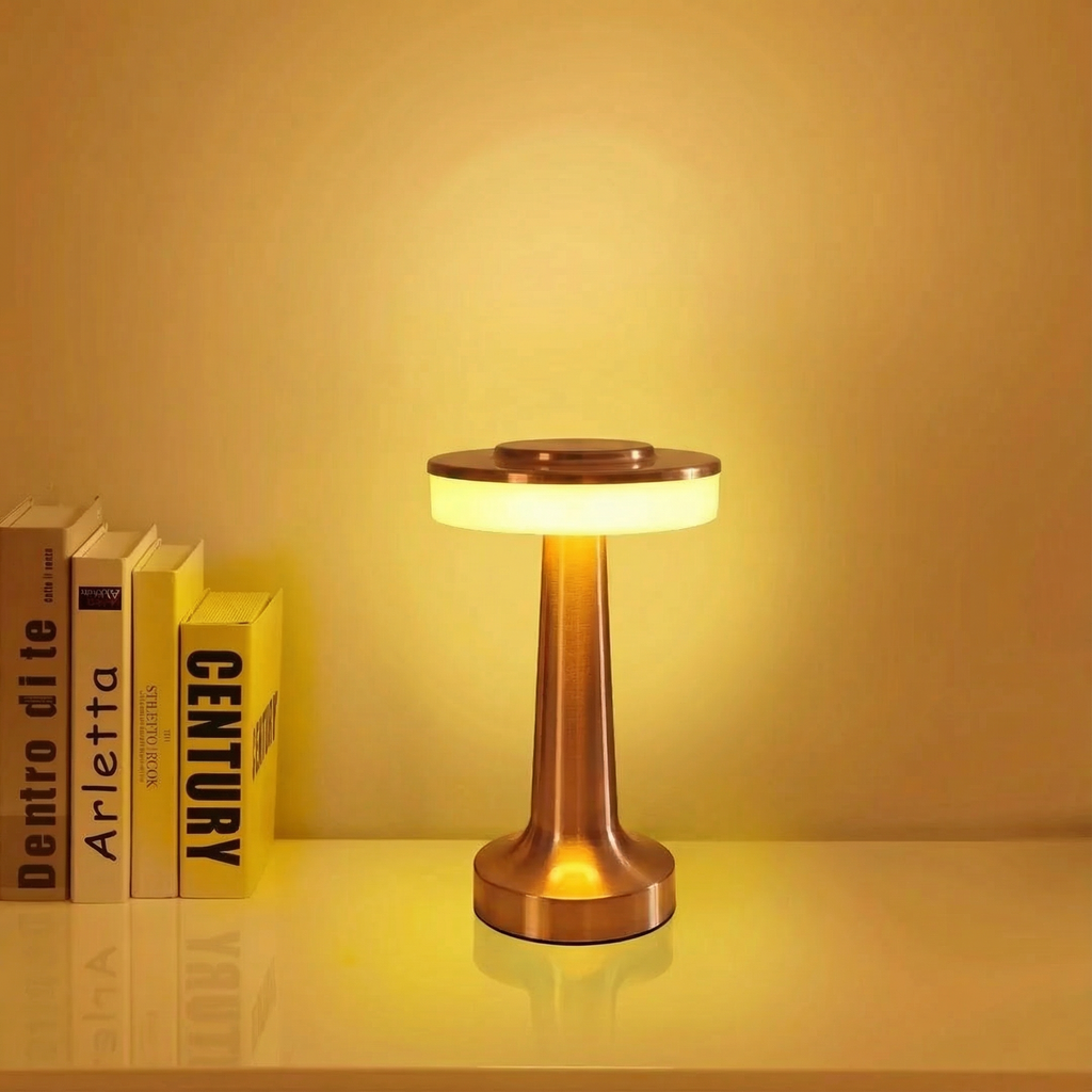 Touch-Control Rechargeable LED Table Lamp with Metal Body 5