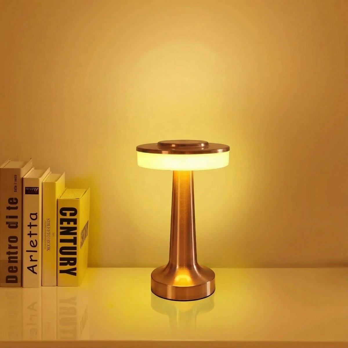 Touch-Control Rechargeable LED Table Lamp with Metal Body 5