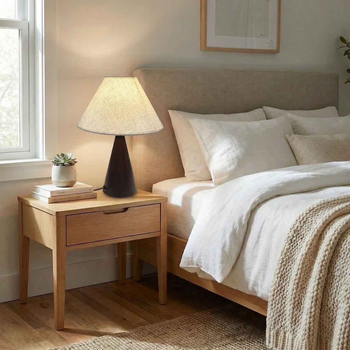 Vintage Fabric Table Lamp 3