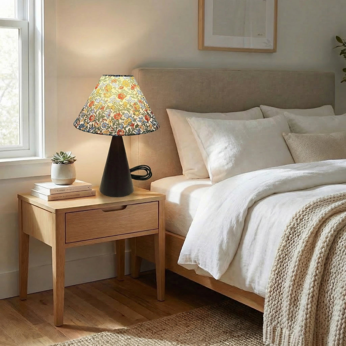 Vintage Fabric Table Lamp 5