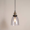 Vintage Glass Bell Pendant Light 0
